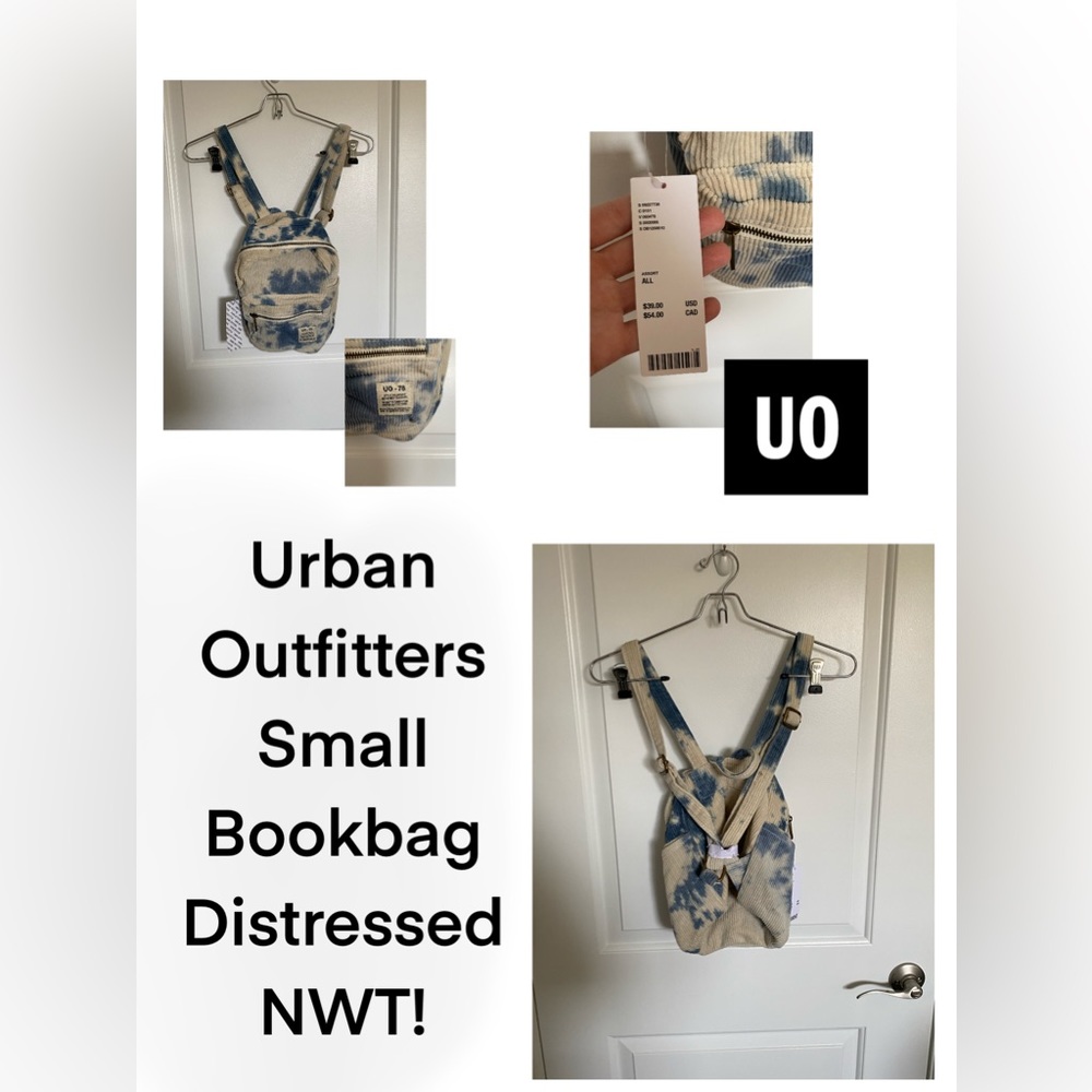 URBAN OUTFITTERS, NWT!, DISTRESSED BOOK BAG